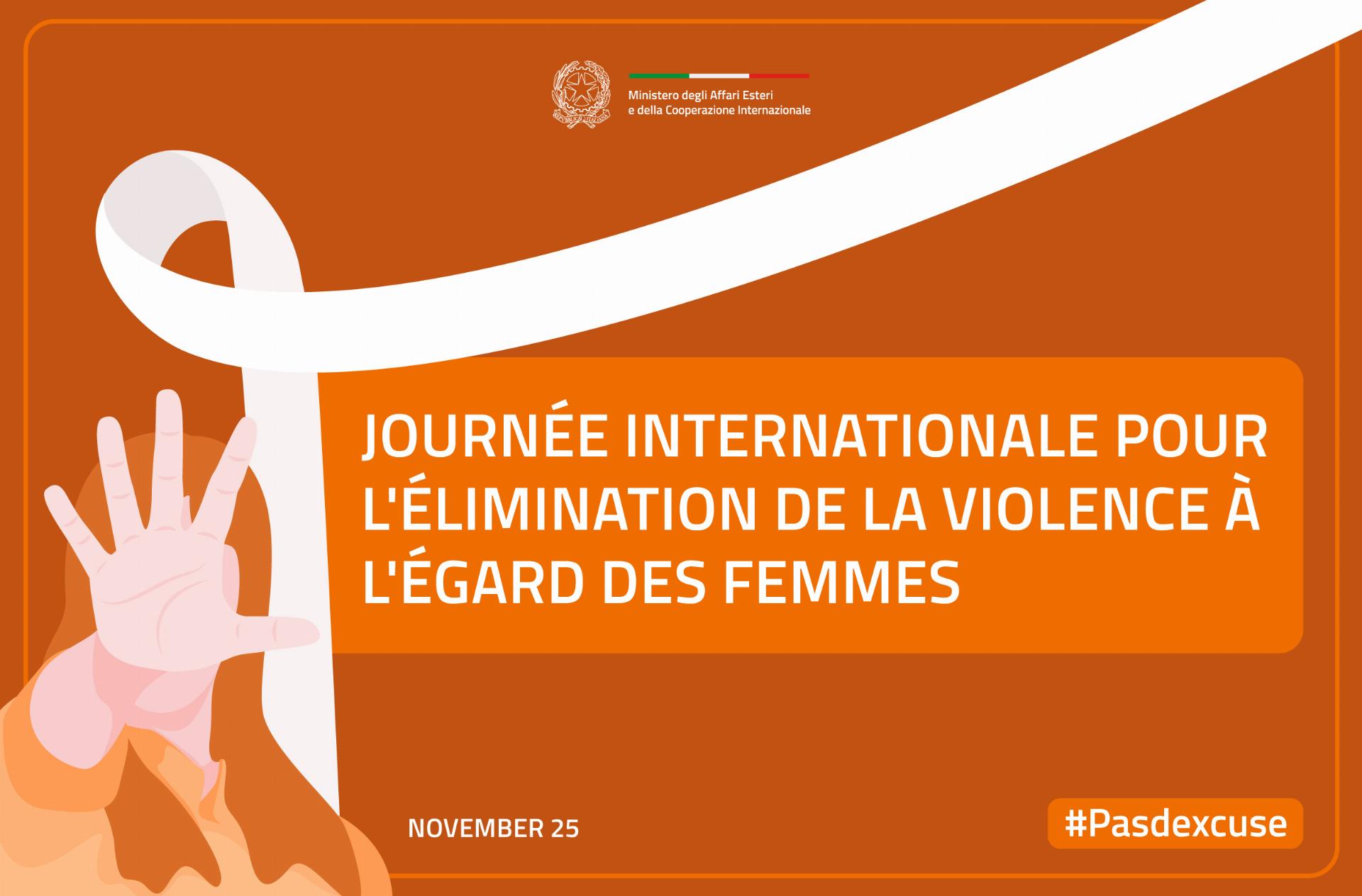 Journée Internationale pour l'élimination de la violence à l'égard des femmes